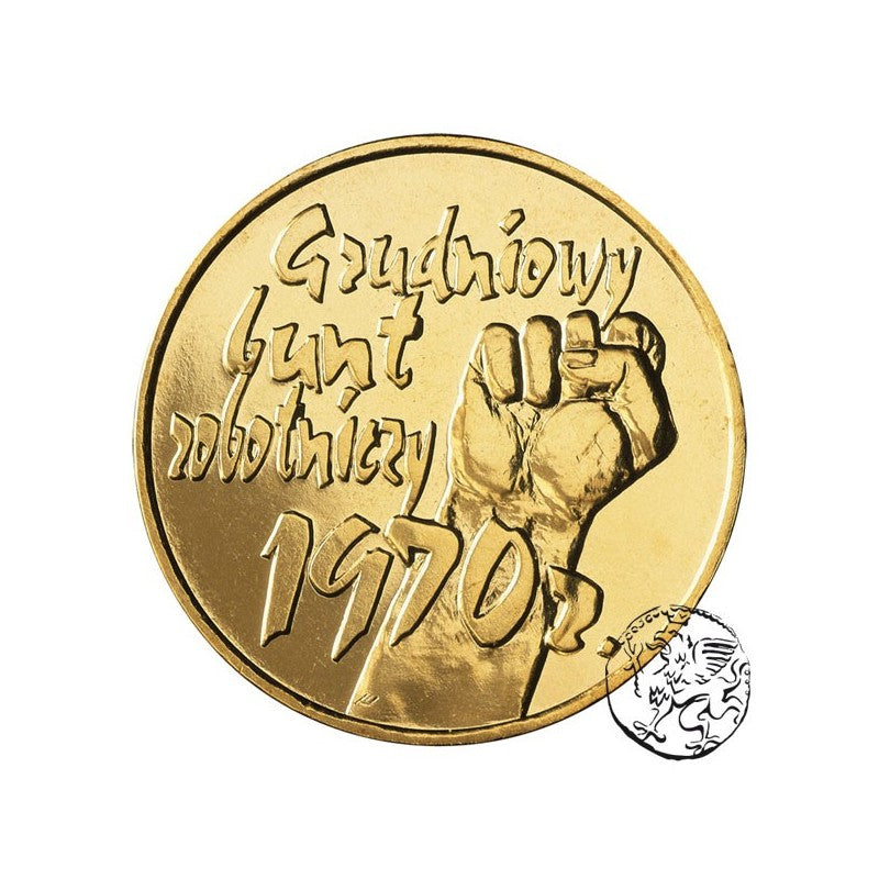 III RP, 2 złote, 2000, Bunt Grudzień 1970