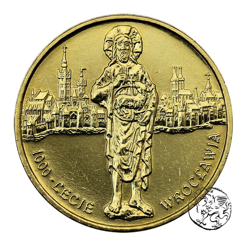 III RP, 2 złote, 2000, Tysiąc lat Wrocławia