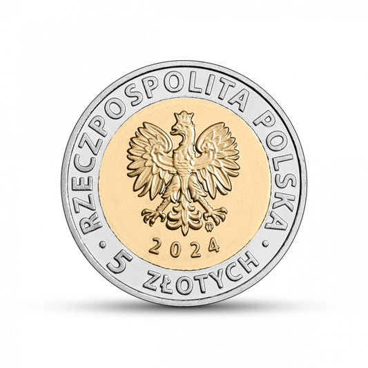 III RP, 5 złotych, 2024, Odkryj Polskę – Opactwo Benedyktynów w Tyńcu