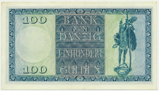 Gdańsk, Banknot 100 guldenów 1931 – D/A –