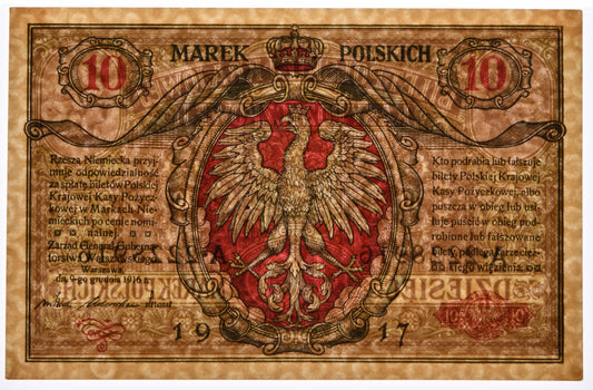10 marek 1916 – Generał – biletów – PMG 64 EPQ – BERLIN III – RZADKOŚĆ