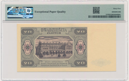 20 złotych 1948 – FC – PMG 65 EPQ