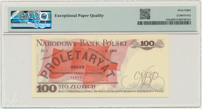 100 złotych 1975 – AA – PMG 68 EPQ