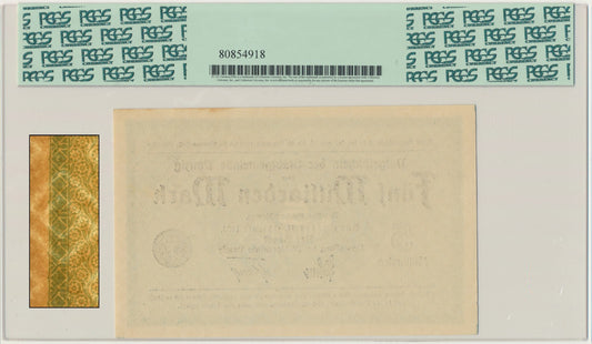 Gdańsk, Banknot 5 miliardów marek 1923 – znw. „kwadraty” – PCGS 64 – RZADKI