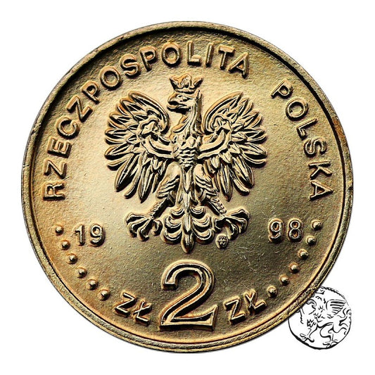 III RP, 2 zł, 1998, Igrzyska w Nagano