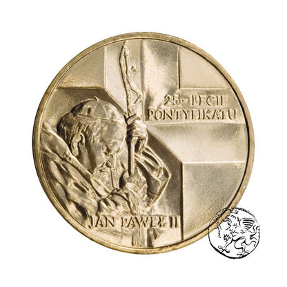 III RP, 2 złote, 2003, Jan Paweł II, 25 - lecie pontyfikatu