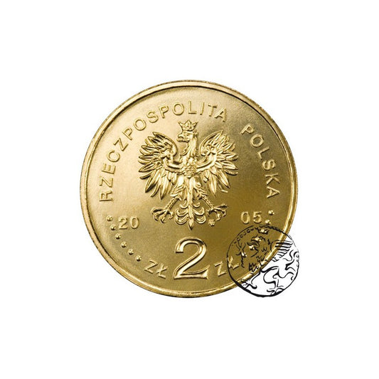 III RP, 2 złote, 2005, Jan Paweł II