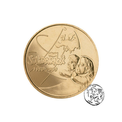 III RP, 2 złote,2000, 20 lat NSZZ Solidarność