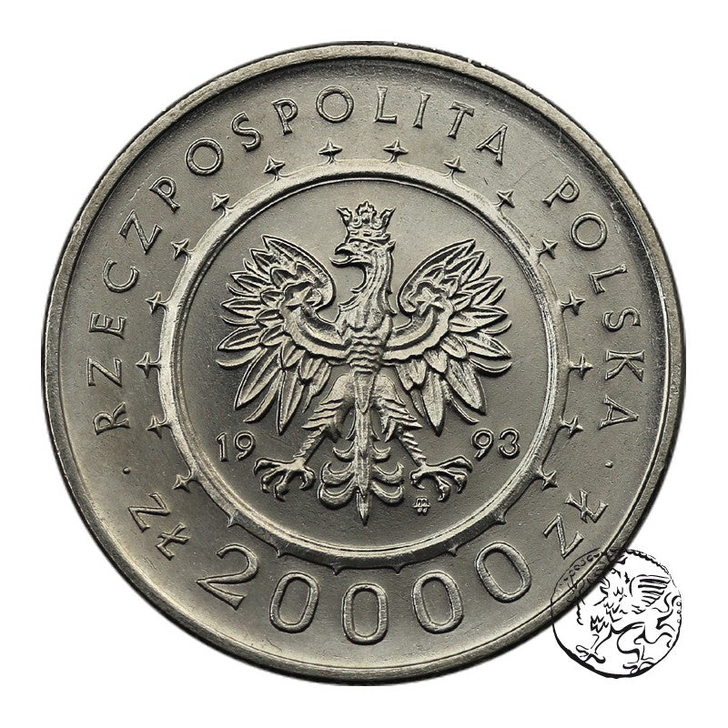 III RP, 20 000 zł, 1993, Zamek w Łańcucie