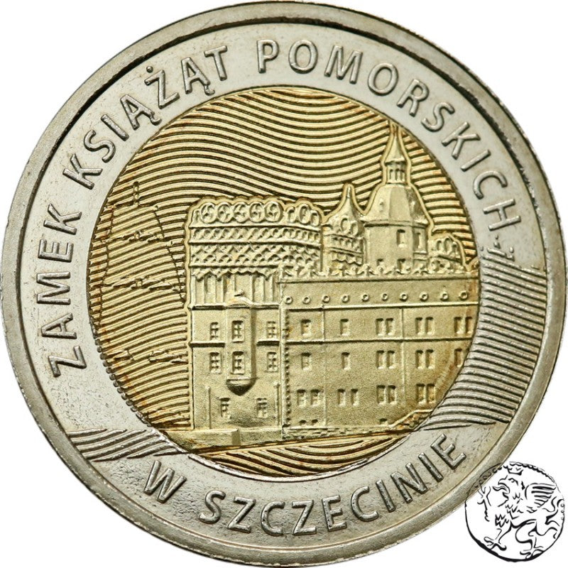III RP, 5 złotych, 2016, Zamek Książąt Pomorskich Szczecin