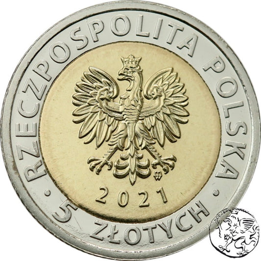 III RP, 5 złotych, 2021, Odkryj Polskę – Zamek Książ w Wałbrzychu